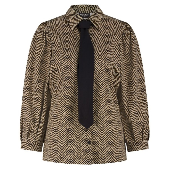 Lady Day Blouse Mary Herringbone print